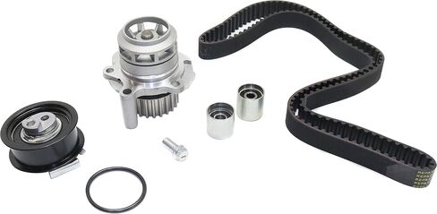 Garage-Pro Timing Belt Kit W/Belt Idlers & Tensioner, Water Pump & Gasket fits DOHC 2.0L Replacement for Volkswagen Jetta 2006 2007 2008 Audi A4 Quattro 2005-2009 in Saudi Arabia
