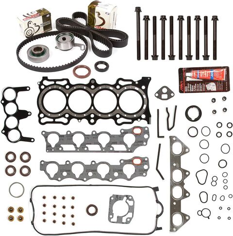 Evergreen HSHBTBK4010 Head Gasket Set Timing Belt Kit Compatible with/Replacement for 98-02 Acura Honda 2.3L SOHC 16v in Saudi Arabia