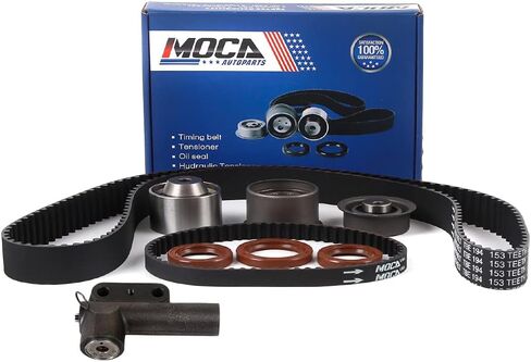 طقم حزام توقيت MOCA مع ضابط توتر هيدروليكي يناسب النسر 90-92 TALON لـ Mitsubishi 90-91 Eclipse & 91-92 Galant for Plymouth 90-92 Laser Eng u r r 4g63t 4g63t 4g63t in Saudi Arabia