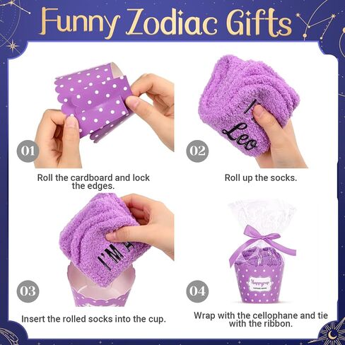 هدايا عيد ميلاد HAPPYPOP Aries Zodiac للنساء - هدايا برجك كوكبة علم التنجيم للنساء والفتيات المراهقات، جوارب برج الحمل المجرية الفضائية الغامضة للمراهقين in Saudi Arabia