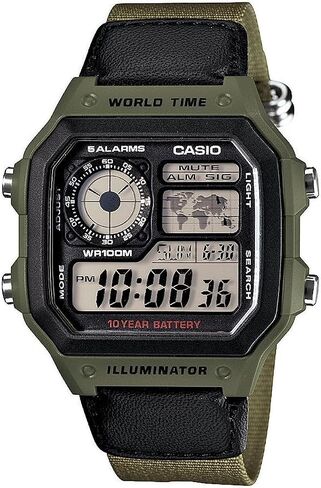 Casio Men's AE1200WHB-3BV 10 Year Battery Watch in Saudi Arabia