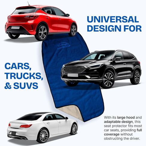 غطاء منشفة مقعد السيارات Autohaus-مقاوم للماء ، مقاوم للعروع ، واقي مقاعد سريع الجفاف للصالة الرياضية ، وبعد التمرين ، والركض والرياضة-منشفة متعرق عالمية للسيارات وشاحنات وسيارات الدفع الرباعي in Saudi Arabia