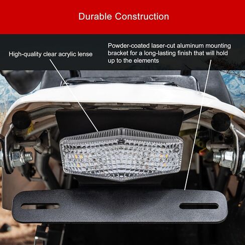Tusk Fender Eliminator Kit includes LED Taillight with integrated turn signals Compatible with Yamaha TW200 1990-2025 in Saudi Arabia