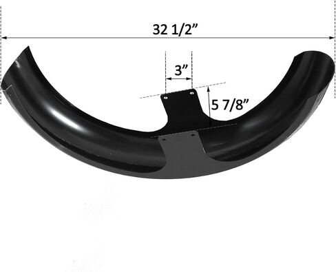 XMT-MOTO Black 26" Front Fender For Harley Custom Bagger Touring FLHT FLHX FLHR FLTR 1997-2013,Painted Black in Saudi Arabia