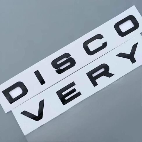 شارة Emblems للسيارات لاكتشاف Land Rover/Discovery Sport ، 1PCS DIY شارة الديكور هود هود هيئة الحصرية ملصقات التعديل الذاتي لاستخدام التعديل الذاتي ، أسود مشرق in Saudi Arabia