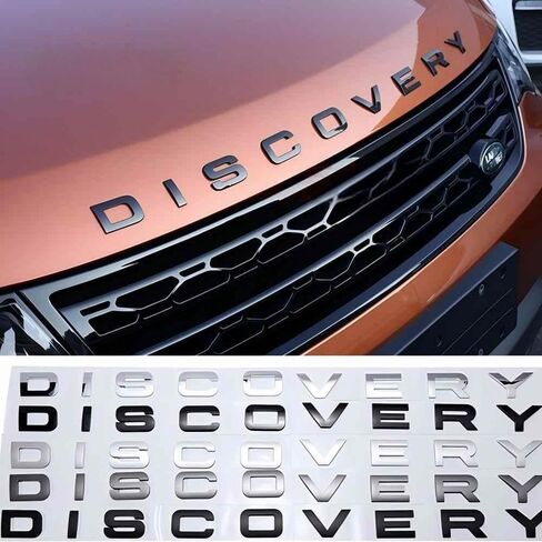 شارة Emblems للسيارات لاكتشاف Land Rover/Discovery Sport ، 1PCS DIY شارة الديكور هود هود هيئة الحصرية ملصقات التعديل الذاتي لاستخدام التعديل الذاتي ، أسود مشرق in Saudi Arabia