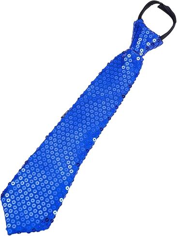 Muloo ساطع الترتر TIE TIE GLITTER PAILLETTE قابلة للتعديل سستة العنق على الرقبة مسبقة التآكل إكسسوارات الأزياء ، تقريبا. 36x8cm/14.17x3.15in ، البرتقال in Kuwait