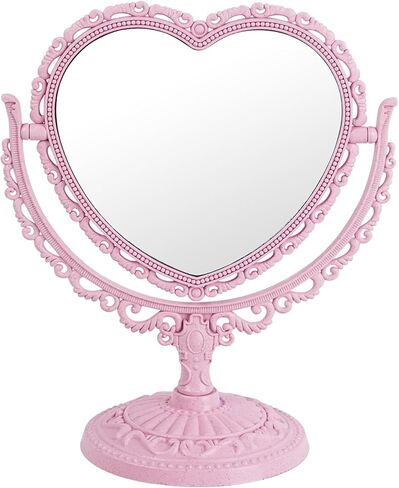 مرآة قلب D & XQAUO PINK للمكتب Coquette Room Decor in Kuwait