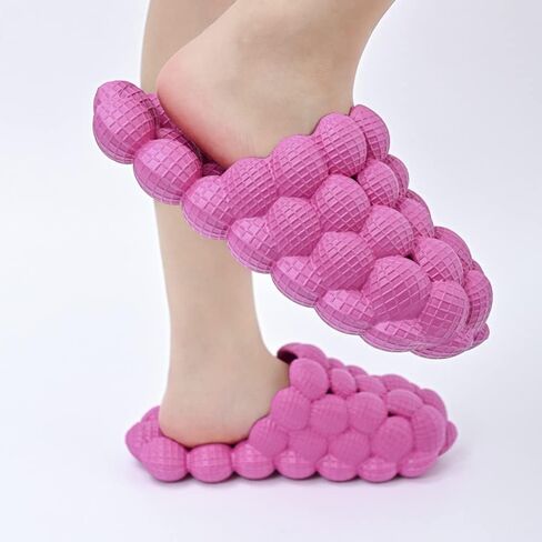 Rojeam House Slippers for Women and Men EVA Shower Shoes Massage Bubble Slides Bathroom Sandals in Kuwait