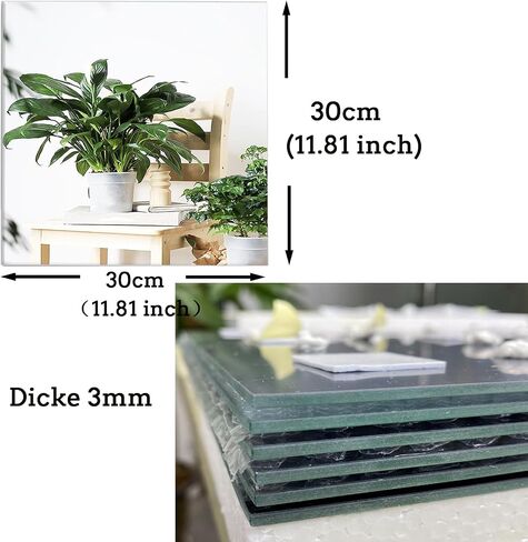 Wall Mirror Full Length for Bedroom,Glass Gym Mirrors,Extra Thick: 0.12 inch,（Hexagonal Mirror） 6 x 10 x12 inch 6 Pcs, It is Suitable for Dance Studios, Wardrobe Doors, bedrooms, Gyms. in Saudi Arabia