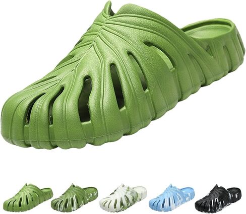 Optigard Monstera Slippers for Women and Men,Monstera EVA Thick Sole Pillow Slippers,Non Slip Quick Drying Breathable Beach Monstera Slides in Kuwait