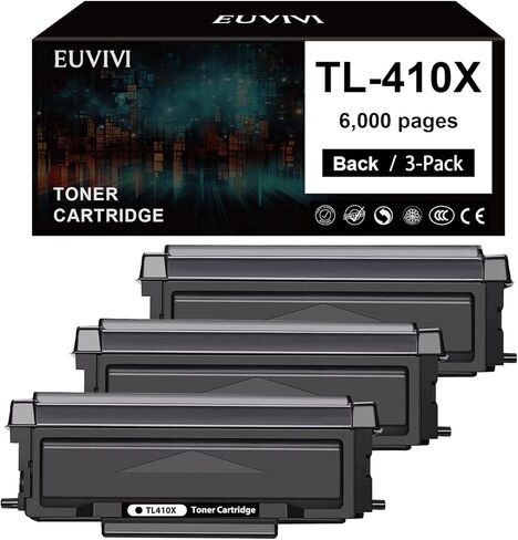 خرطوشة حبر بديلة TL-410X متوافقة مع Pantum TL-410X TL-410H TL-410 لـ M7102DW P3012DW M6800FDW M7200FDW M7100DW M6802FDW M7102DN M7202FDW (3-Plack) in Kuwait