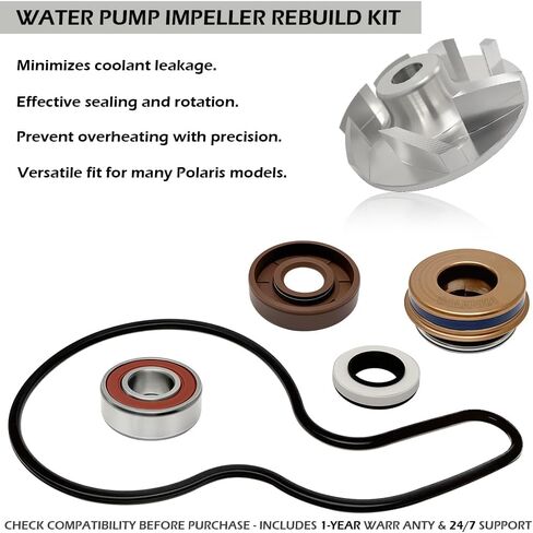 Water Pump Impeller Rebuild Kit for Polaris Sportsman 600 700 800 MV7 Ranger 800 700 Frontier Touring 2003-2014 in Saudi Arabia