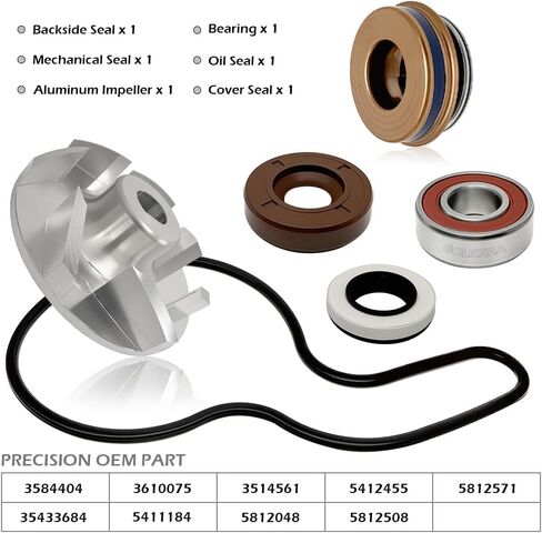 Water Pump Impeller Rebuild Kit for Polaris Sportsman 600 700 800 MV7 Ranger 800 700 Frontier Touring 2003-2014 in Saudi Arabia