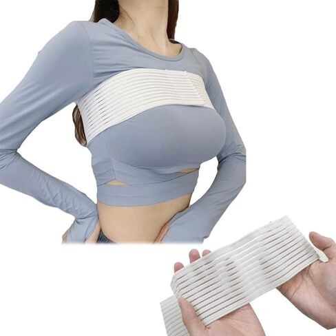 High-Impact Breast Support Band,No-Bounce,Post Surgery Bra Strap,Adjustable Extra Sports Bra, Large Breast Stabilizer Band in Kuwait