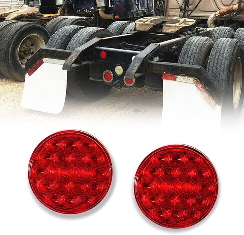 2PCS Side Marker Light Fit for Freightliner Cascadia Amber LED Side Marker Turn Signal Cab Parking Light Lamps Sealed （B syle） in Kuwait