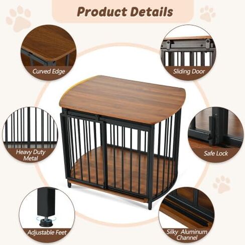 Loonpon Dog Crates for Small Dogs,24.4 Inch Dog Kennel with Tray and Wheels,Single Door and Removable Design,Sturdy Metal Suitable for Indoor and Outdoor Small Dogs and Puppies in Saudi Arabia
