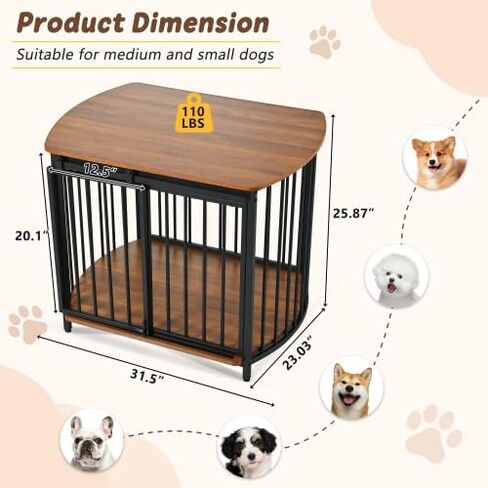 Loonpon Dog Crates for Small Dogs,24.4 Inch Dog Kennel with Tray and Wheels,Single Door and Removable Design,Sturdy Metal Suitable for Indoor and Outdoor Small Dogs and Puppies in Saudi Arabia