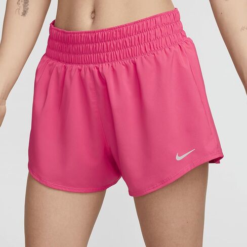 Nike One Women's Dri-FIT Mid-Rise 3" Brief-Lined Shorts (Aster Pink, DX6010-629) Size Medium in Saudi Arabia