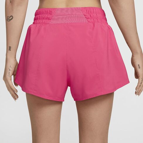 Nike One Women's Dri-FIT Mid-Rise 3" Brief-Lined Shorts (Aster Pink, DX6010-629) Size Medium in Saudi Arabia