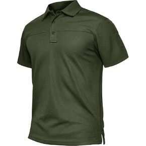Tacvasen Men Men Short Sleeve Polo Derts Tactical UPF 50+ Performance Collared Dry Fit Shirt Golf Moisture Wicking Polos in Saudi Arabia
