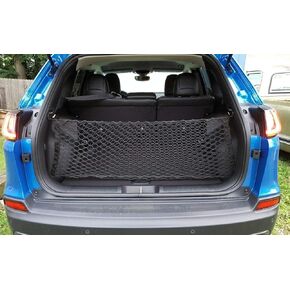 Trunk Organizer Cargo Net for Jeep Cherokee 2019-2023–Envelope Style Cargo Net for SUV - Premium Mesh Car Trunk Organizer Vehicle Carrier Storage–Compatible with Jeep Cherokee in Saudi Arabia