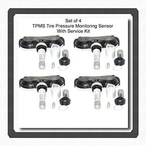 Toyota 4 Kits 42607-0C070 TPMS SESSOR SESSOR SESSOR مع مجموعة الخدمة التي تناسب Sequoia 2008 إلى 2013 ، SIENNA 2006 إلى 2014 TUNDRA 2006 إلى 2014 in Saudi Arabia