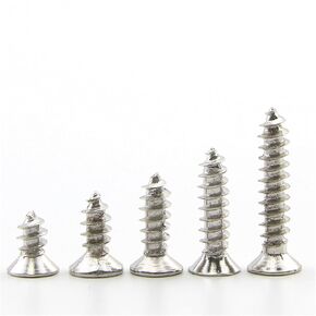 20-100 Pieces Cross Flat Head Self Tapping Carbon Steel Screws M1-M4 for Watches, Phones and Glasses Repair (Nickel Plated, 25MM_M3, 50PCS) in Kuwait