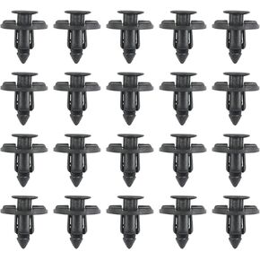 20PCS Bumper Fastener Rivet Clips, Front Bumper & Radiator Support Retainer Clips, Plastic Push Fender Liner Clip, OEM 01553-09321, Compatible with Nissan Maxima Versa Altima & Infiniti in Kuwait