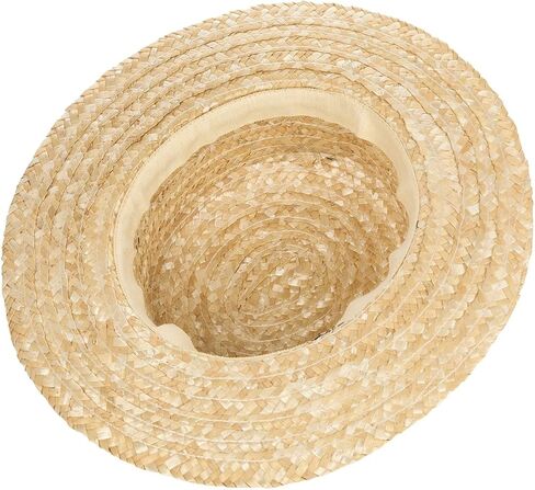 Lipodo Boater Straw Hat Women/Men Nature 7 3/8 in Saudi Arabia