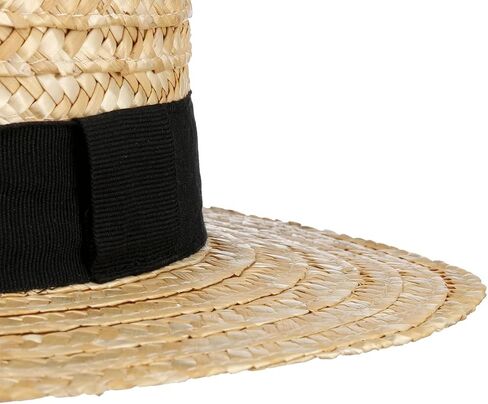 Lipodo Boater Straw Hat Women/Men Nature 7 3/8 in Saudi Arabia