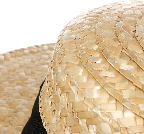 Lipodo Boater Straw Hat Women/Men Nature 7 3/8 in Saudi Arabia