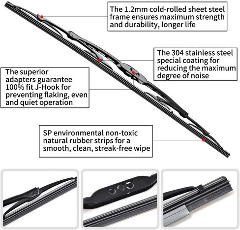 استبدال شفرات Hyundai Elantra Wiper Wiper - 28 "+14" ماسحة النافذة الأمامية - FIT 2011-2016 - Otuayauto Factory ما بعد البيع in Saudi Arabia