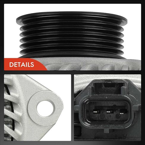 A-Premium Alternator Compatible with Ford Explorer 2014/2016-2019, 3.5L, 12V 230A 6-Groove Pulley Clockwise in Saudi Arabia