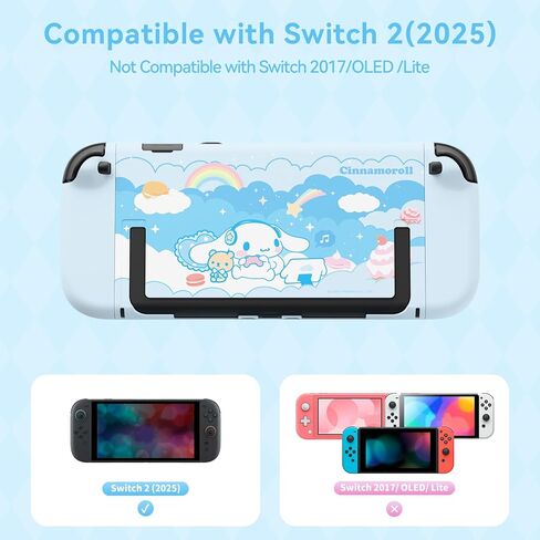 Switch Protective Case for Switch OLED,Kawaii Cartoon Protective Shell,Hard PC Slim Cover Case Compatible with Nintendo Switch OLED Console and Joy Con in Kuwait