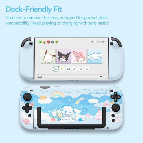 Switch Protective Case for Switch OLED,Kawaii Cartoon Protective Shell,Hard PC Slim Cover Case Compatible with Nintendo Switch OLED Console and Joy Con in Kuwait
