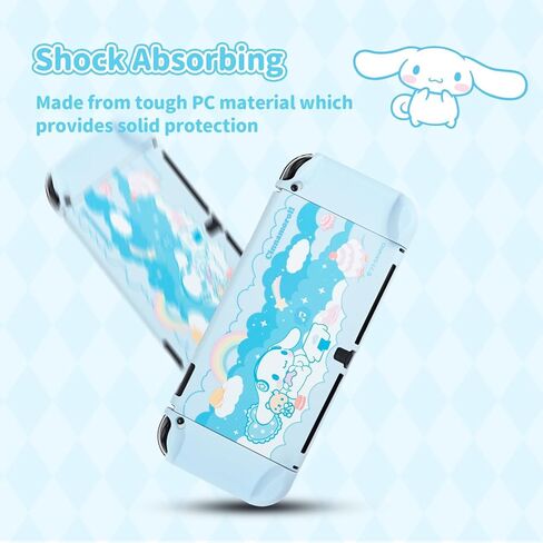 Switch Protective Case for Switch OLED,Kawaii Cartoon Protective Shell,Hard PC Slim Cover Case Compatible with Nintendo Switch OLED Console and Joy Con in Kuwait