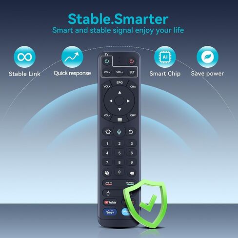 جهاز التحكم عن بعد الصوتي البديل V2 Pro الجديد مناسب لـ vSeeBox V1 Pro / V2 Pro/Elite/ V1 Max in Saudi Arabia
