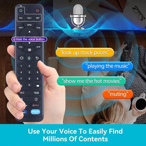 جهاز التحكم عن بعد الصوتي البديل V2 Pro الجديد مناسب لـ vSeeBox V1 Pro / V2 Pro/Elite/ V1 Max in Saudi Arabia