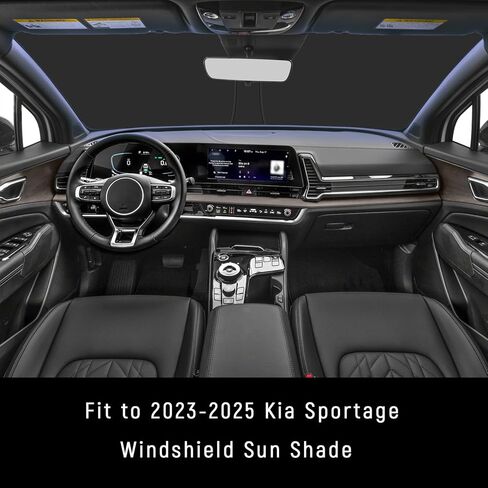 Yojojoco الزجاج الأمامي الظل أشعة الشمس ل Kia 2023 2024 2025 الملحقات الرياضية (حجم OEM) in Kuwait