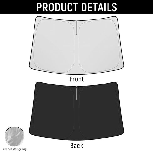 Yojojoco الزجاج الأمامي الظل أشعة الشمس ل Kia 2023 2024 2025 الملحقات الرياضية (حجم OEM) in Kuwait