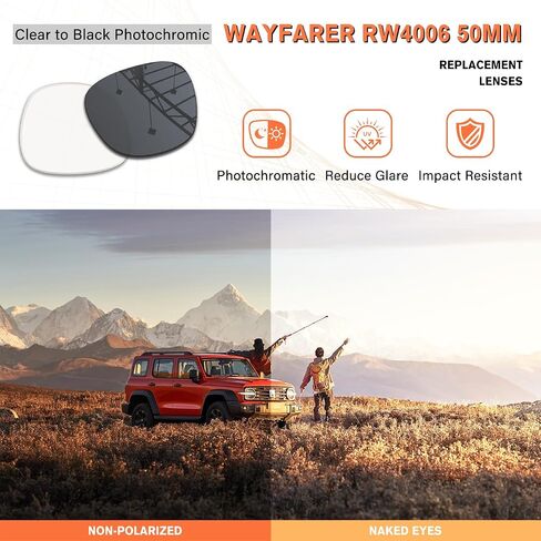 1.5MM Premium Replacement Lenses for Ray-Ban Meta Wayfarer RW4006 50mm/RW4012 50mm in Kuwait