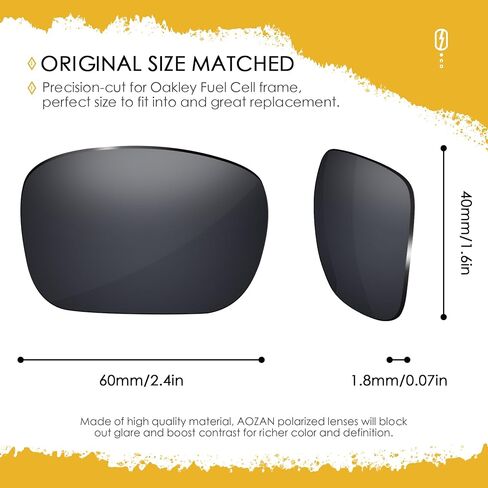 ANSI Z87.1 Replacement Lenses For Oakley Fuel Cell OO9096 Sunglasses in Saudi Arabia