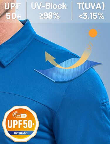 Tacvasen Men Men Short Sleeve Polo Derts Tactical UPF 50+ Performance Collared Dry Fit Shirt Golf Moisture Wicking Polos in Kuwait