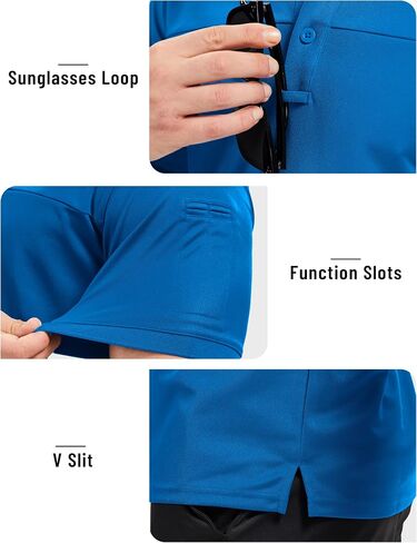 Tacvasen Men Men Short Sleeve Polo Derts Tactical UPF 50+ Performance Collared Dry Fit Shirt Golf Moisture Wicking Polos in Kuwait