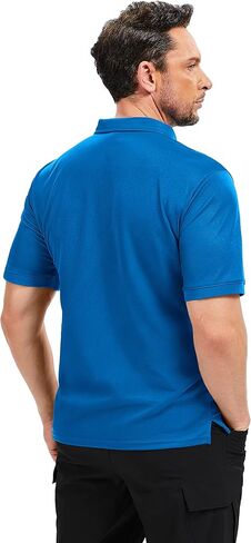 Tacvasen Men Men Short Sleeve Polo Derts Tactical UPF 50+ Performance Collared Dry Fit Shirt Golf Moisture Wicking Polos in Kuwait