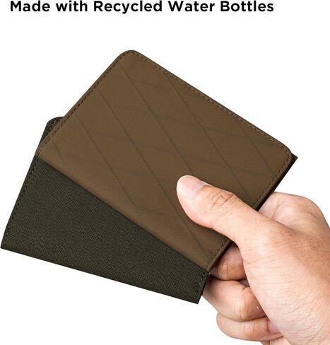 Alpaka Ark Bifold Wallet Green Axoflux 300D: RFID حماية من سرقة الهوية ، تصميم مضغوط يحمل 8-10 بطاقات ، فتحة نقدية مخصصة ، تصميم رأسي نحيف ، مثالي للاستخدام اليومي أو السفر in Saudi Arabia