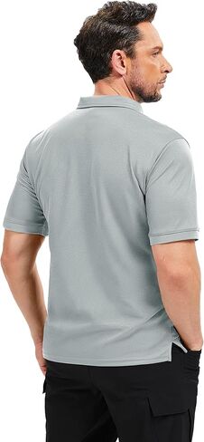 Tacvasen Men Men Short Sleeve Polo Derts Tactical UPF 50+ Performance Collared Dry Fit Shirt Golf Moisture Wicking Polos in Kuwait