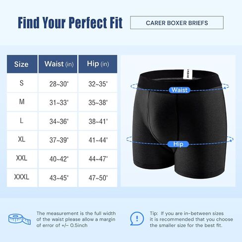 Carer Incontinence Underwear for Men Washable Mens Incontinence Boxer Briefs with Front Absorbent for Bladder Leakage 100ML 3 PCS Cotton Reusable Leak Proof Underwear for Men (XL, Pattern/Black/Gray) in Kuwait
