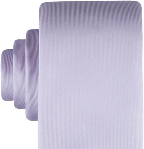 Calvin Klein Mens Unison Solid Tie Lilac Purple Necktie in Saudi Arabia
